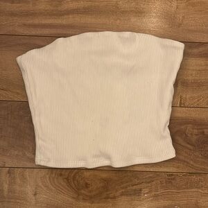 women’s white tube top